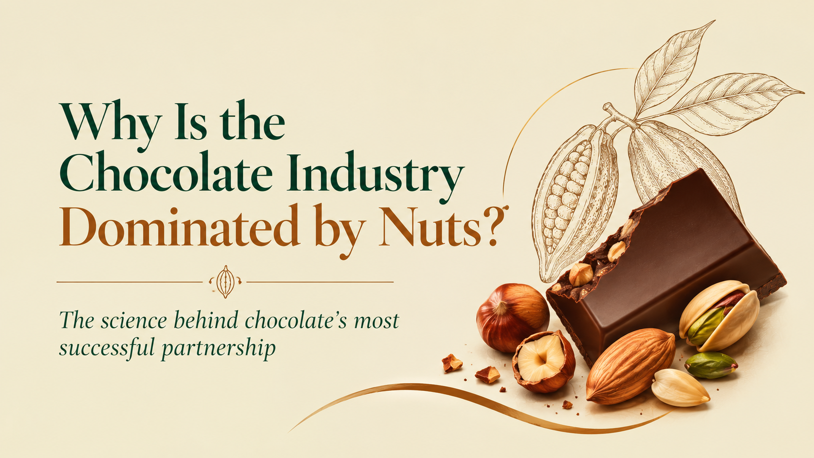 Why is the Chocolate industry dominated by Nuts?